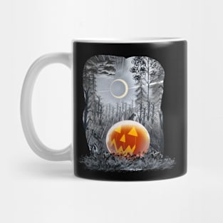 Painterly Halloween Pumpkin Illustration Mug